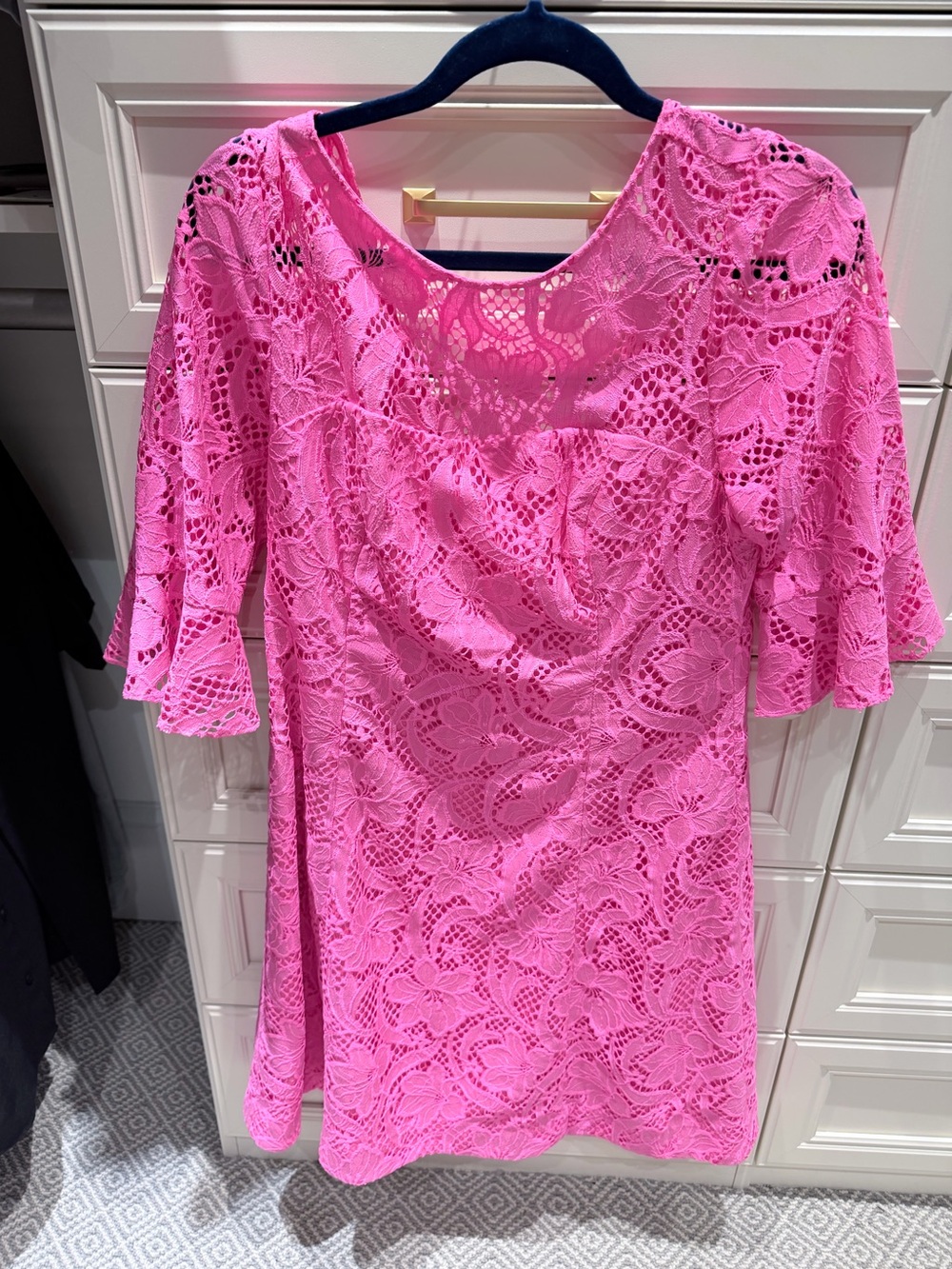 Lilly Pulitzer Hot Pink Lace Dress